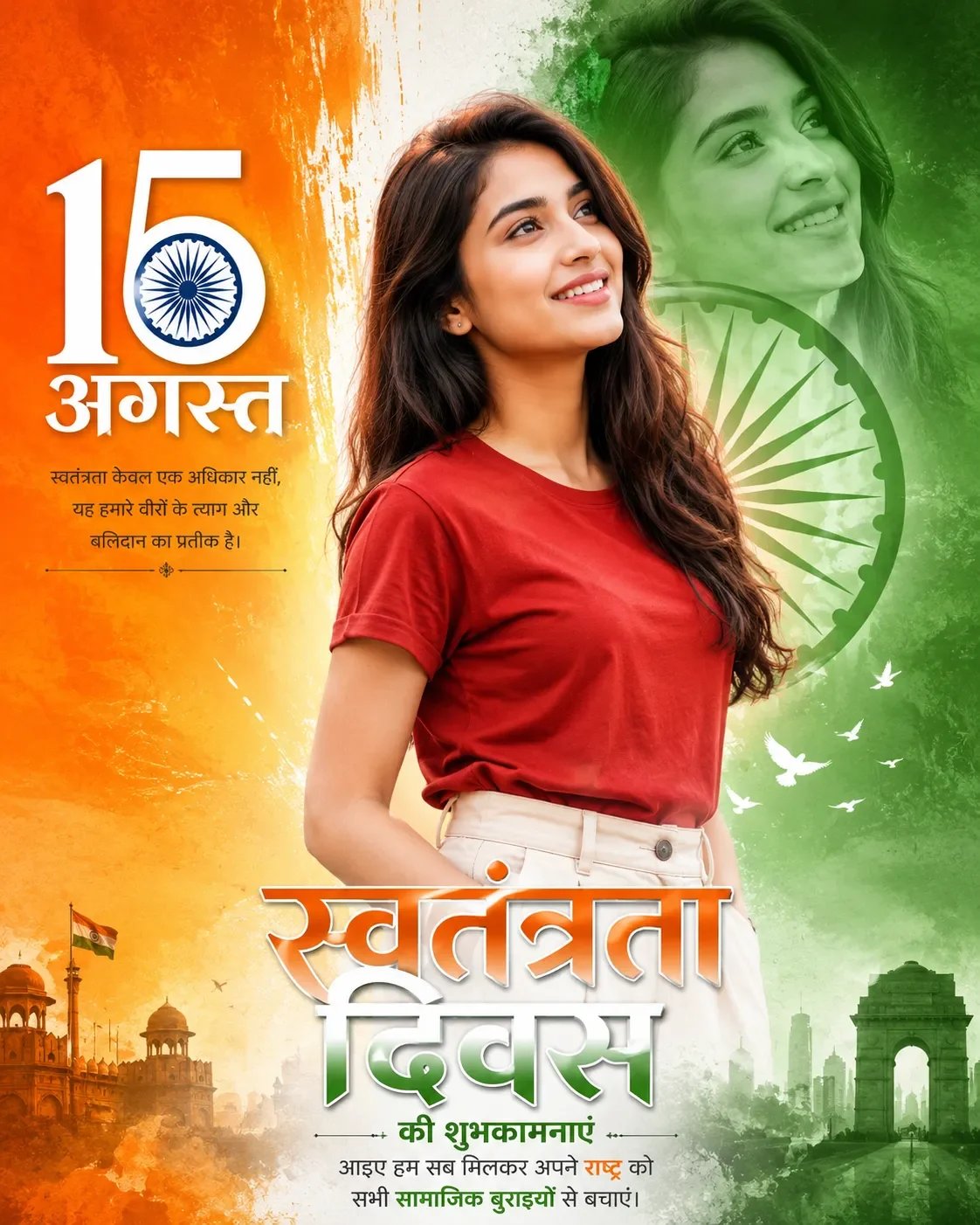 Indian Independence Day Poster