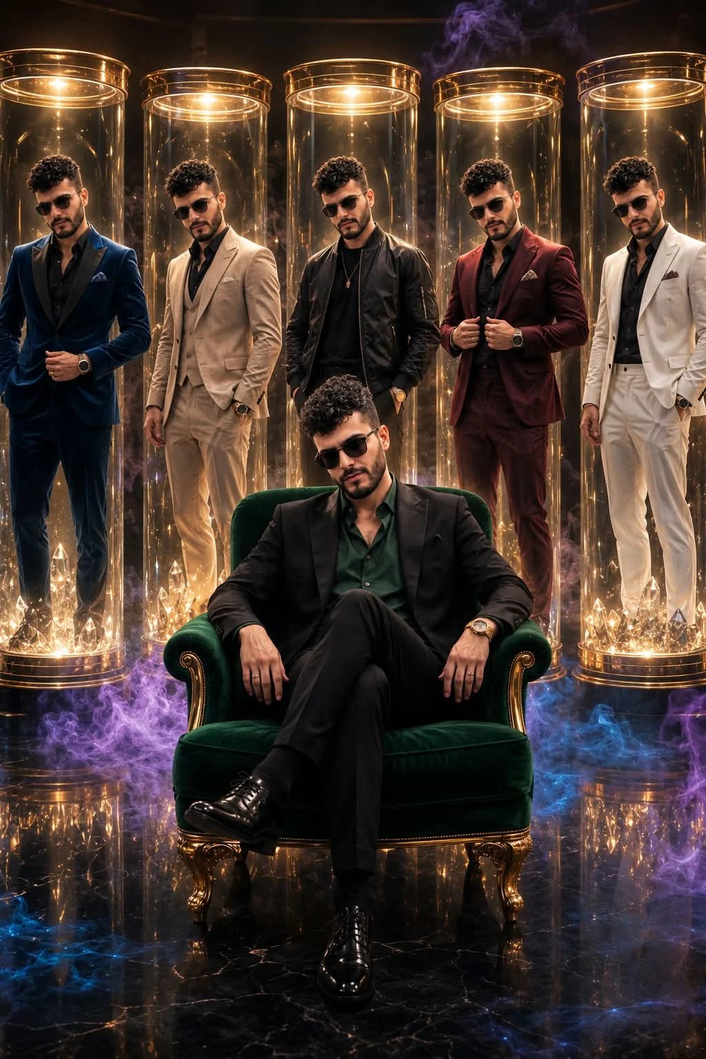 Man Clones in Crystal Capsules