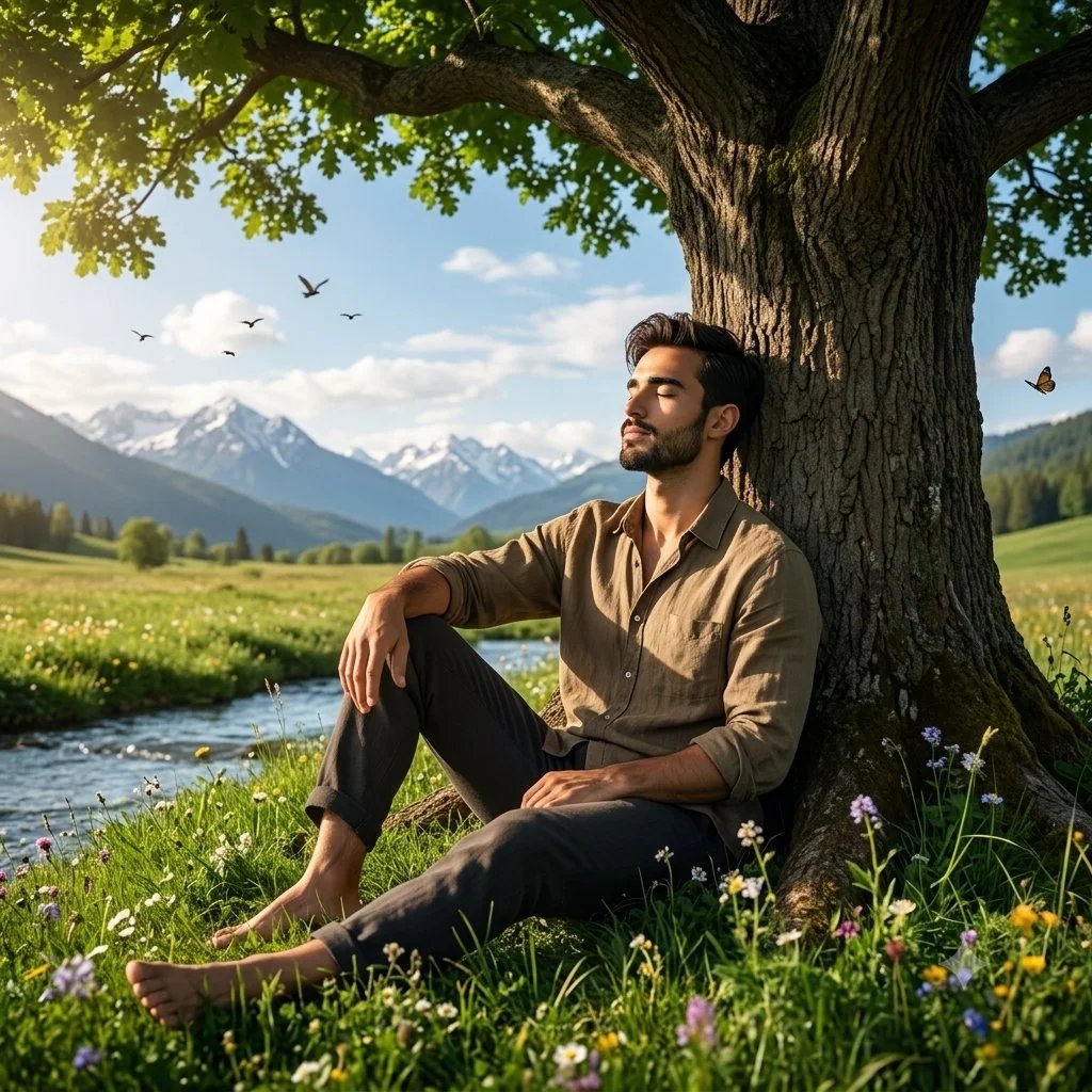 Man in Nature Masterpiece