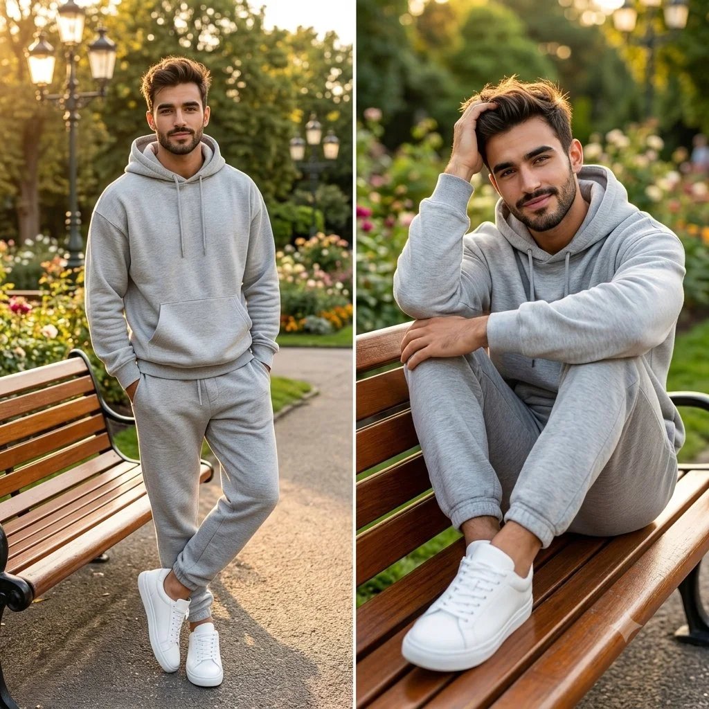 Man in Urban Park