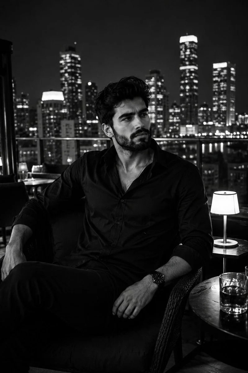 Man on Rooftop Portrait