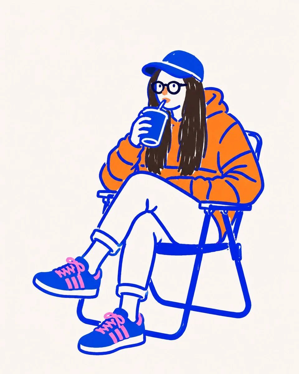 Minimalist Vector Doodle Illustration