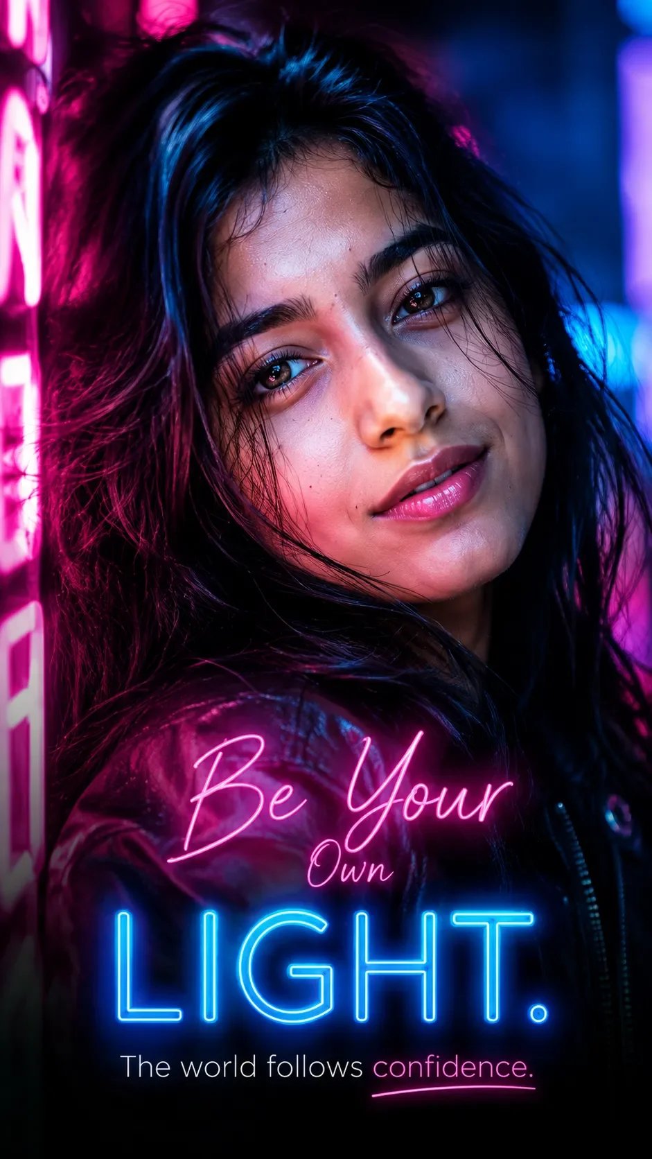 Neon Cyberpunk Portrait