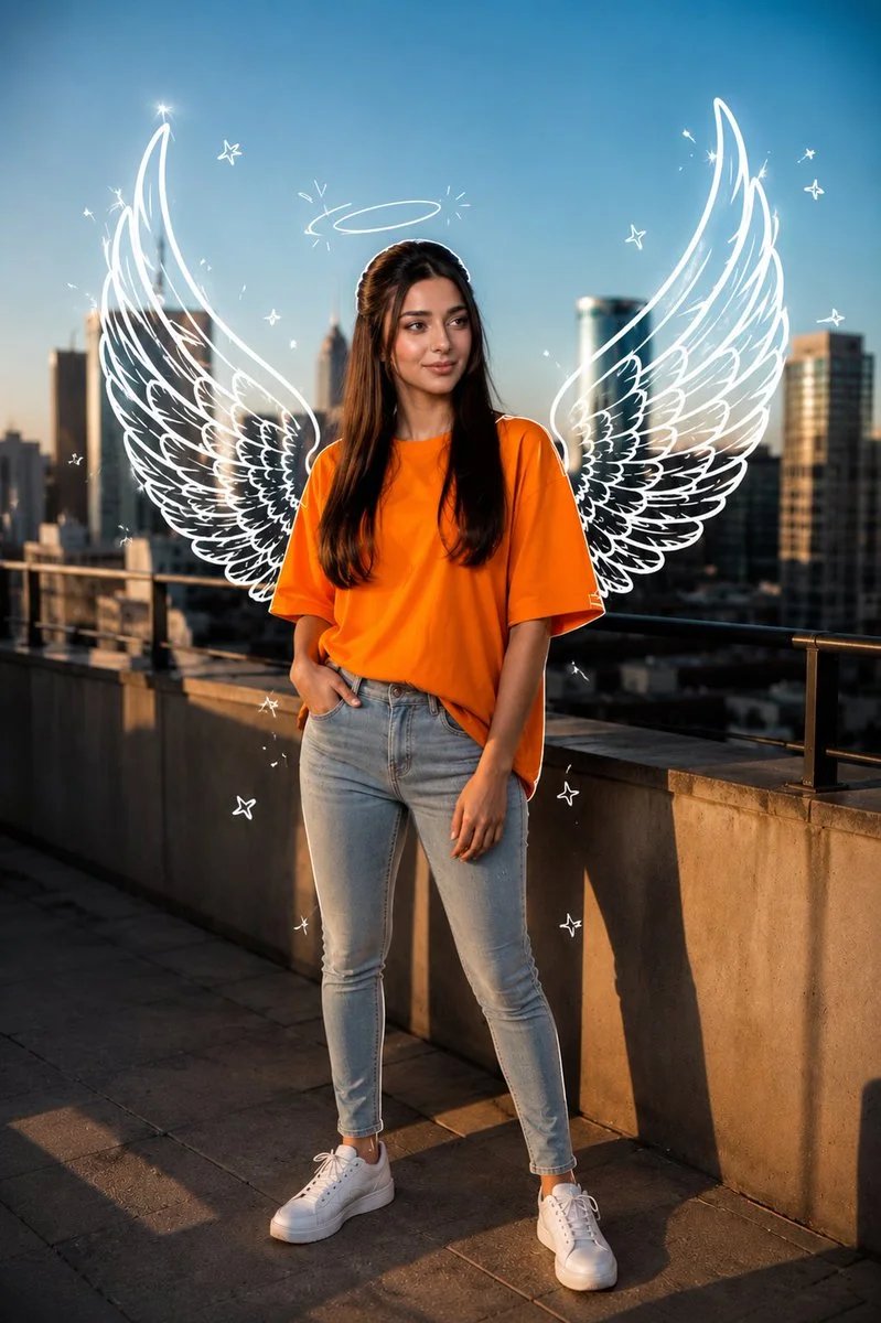 Rooftop Angelic Portrait