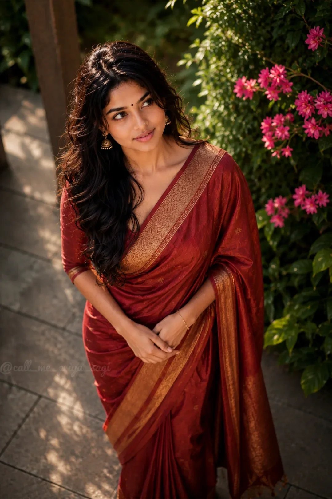 Saree Portrait in Garden