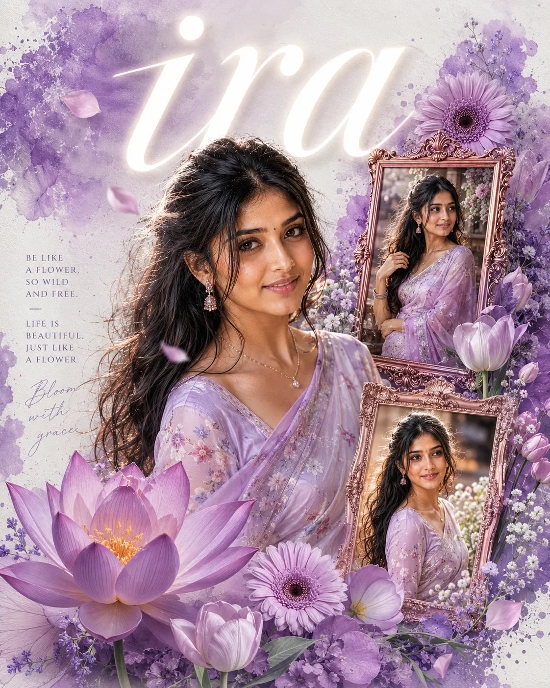 South Asian Woman Collage Poster