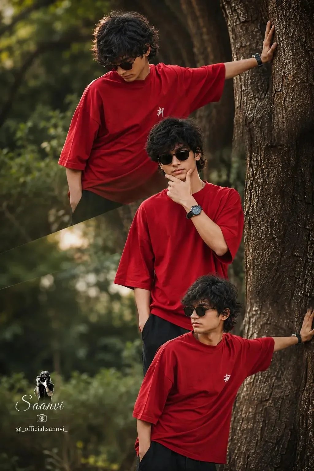 Stylish Indian Boy Collage