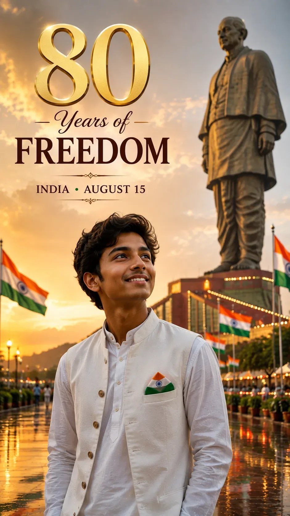 Teenage boy, Independence Day
