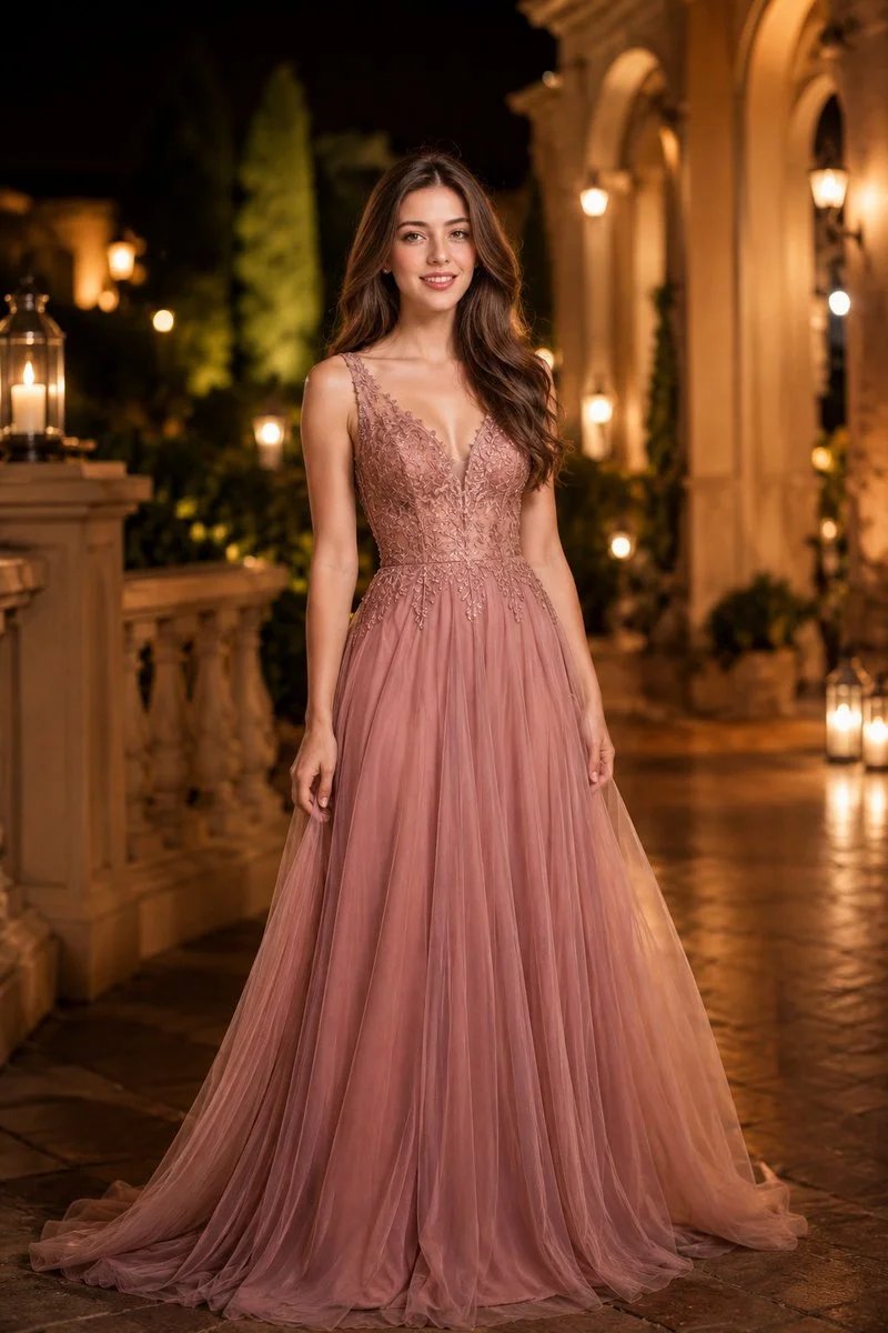 Woman in Evening Gown