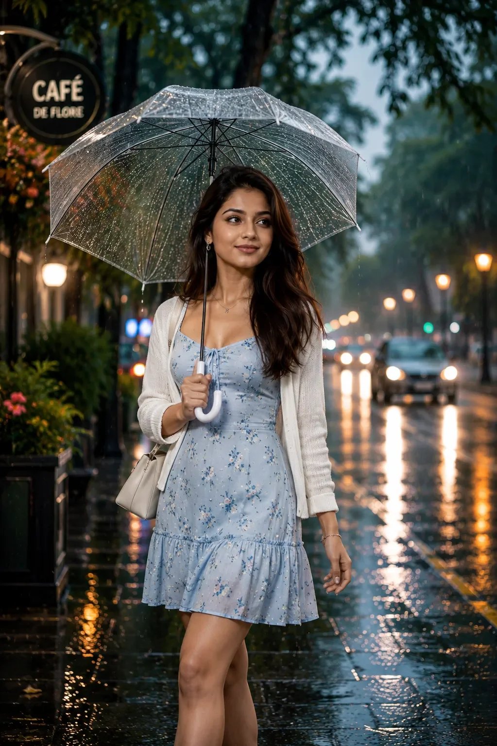 Woman in Rain