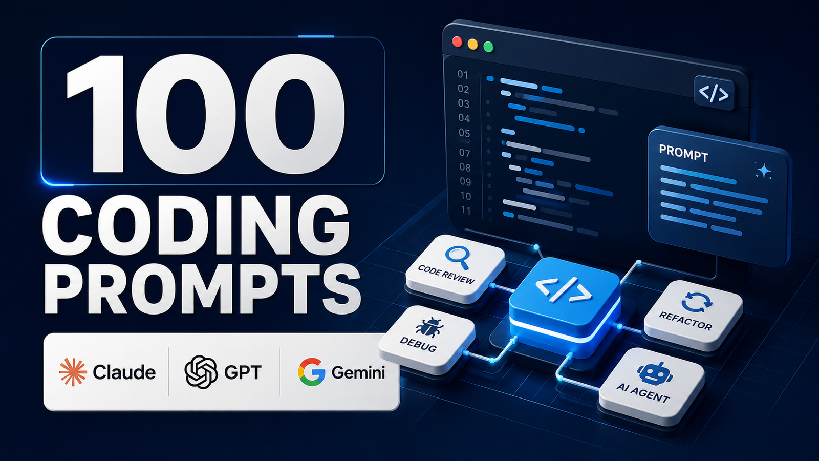 100 Best AI Coding Prompts 2026 (Claude, GPT, Gemini)